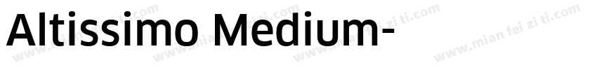 Altissimo Medium字体转换